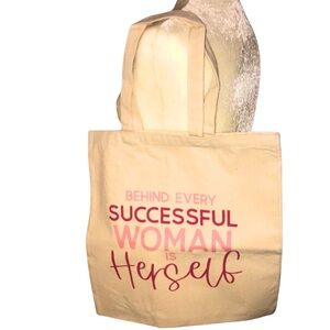 Successful woman tote bag